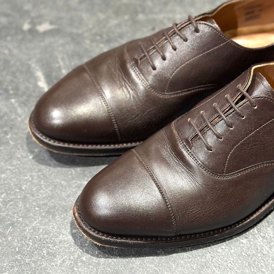 ロイドフットウェア レザーシューズ ストレートチップ  ダークブラウン  サイズUK6 Lloyd Footwear  約24.5cm【LA】【中古】