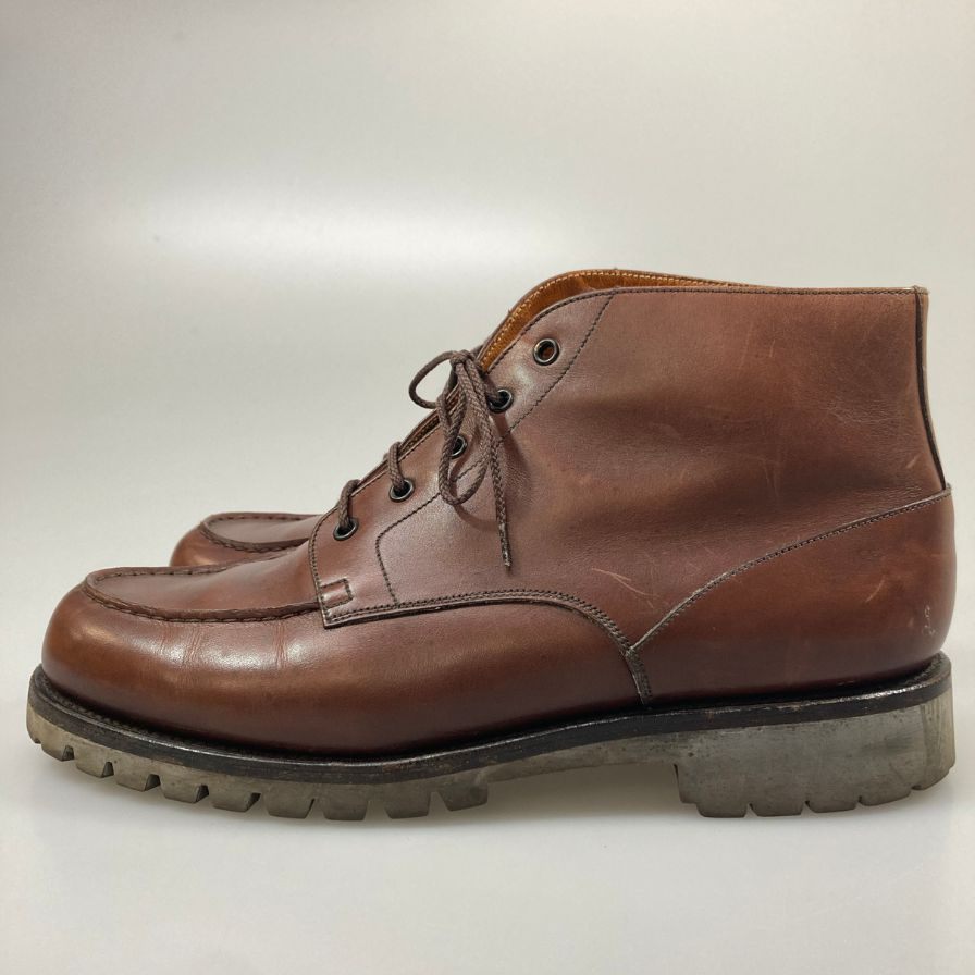 ジェイエムウエストン ブーツ 741-38 カーフ レザー 旧ロゴ ブラウン メンズ サイズ8D J.M.Weston ブーツ 約27.0cm【LA】【中古】
