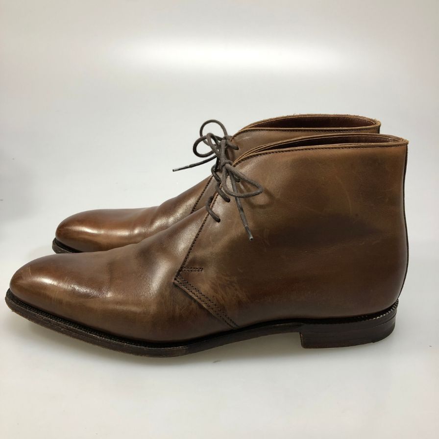 クロケット＆ジョーンズ キャンベリー チャッカブーツ メンズ ブラウン サイズUK6.5E  Crockett & Jones ブーツ 約25.5cm【LA】【中古】