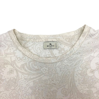 美品◆エトロ 半袖Tシャツ 総柄 サイズXXL メンズ ホワイト ETRO 【AFB20】