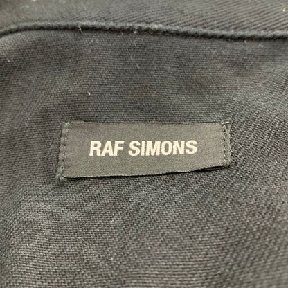 美品◆ラフシモンズ 20SS スリムフィットデニムシャツ サイズM メンズ ブラック RAF SIMONS 【AFA8】