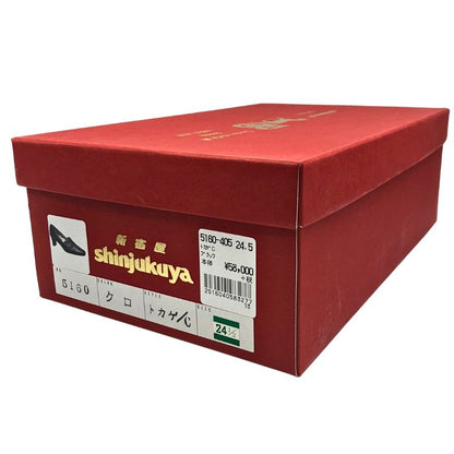新宿屋 ハイヒール レザー  5160 トカゲ ブラック サイズ24.5cm レディース shinjukuya 約24.5cm【7-12】