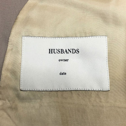 中古■ハズバンズ ウール テーラードジャケット メンズ サイズ50 ベージュ  HUSBANDS 【AFB14】