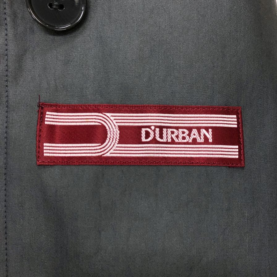極美品◆ダーバン トレンチコート ナイロン グレー ライナー付き メンズ 94・A6 Durban 【AFA21】