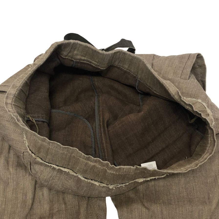 ブルネロ クチネリ コットン＆リネン パンツ メンズ サイズUSA4  ブラウン系 Brunello Cucinelli 【AFB6】