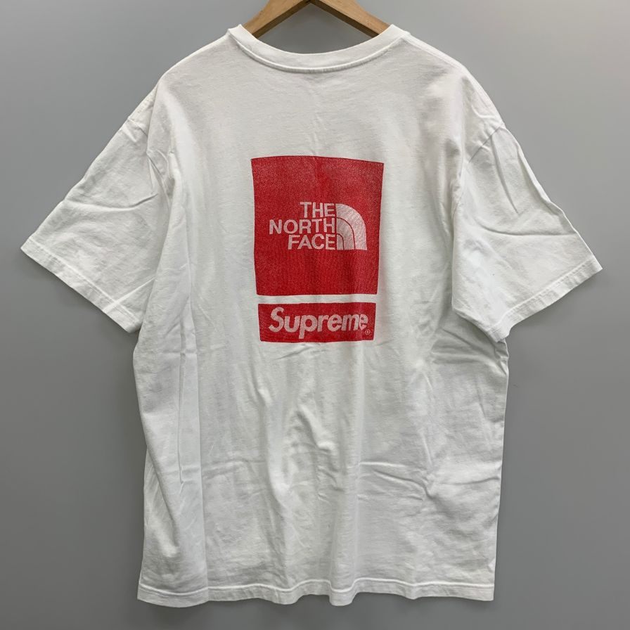 美品◆シュプリーム×ザノースフェイス 24SS Tシャツ ホワイト メンズ サイズL NT02412I SUPREME×THE NORTH FACE 【AFA9】