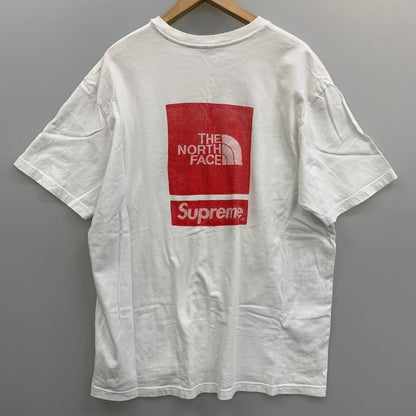 美品◆シュプリーム×ザノースフェイス 24SS Tシャツ ホワイト メンズ サイズL NT02412I SUPREME×THE NORTH FACE 【AFA9】