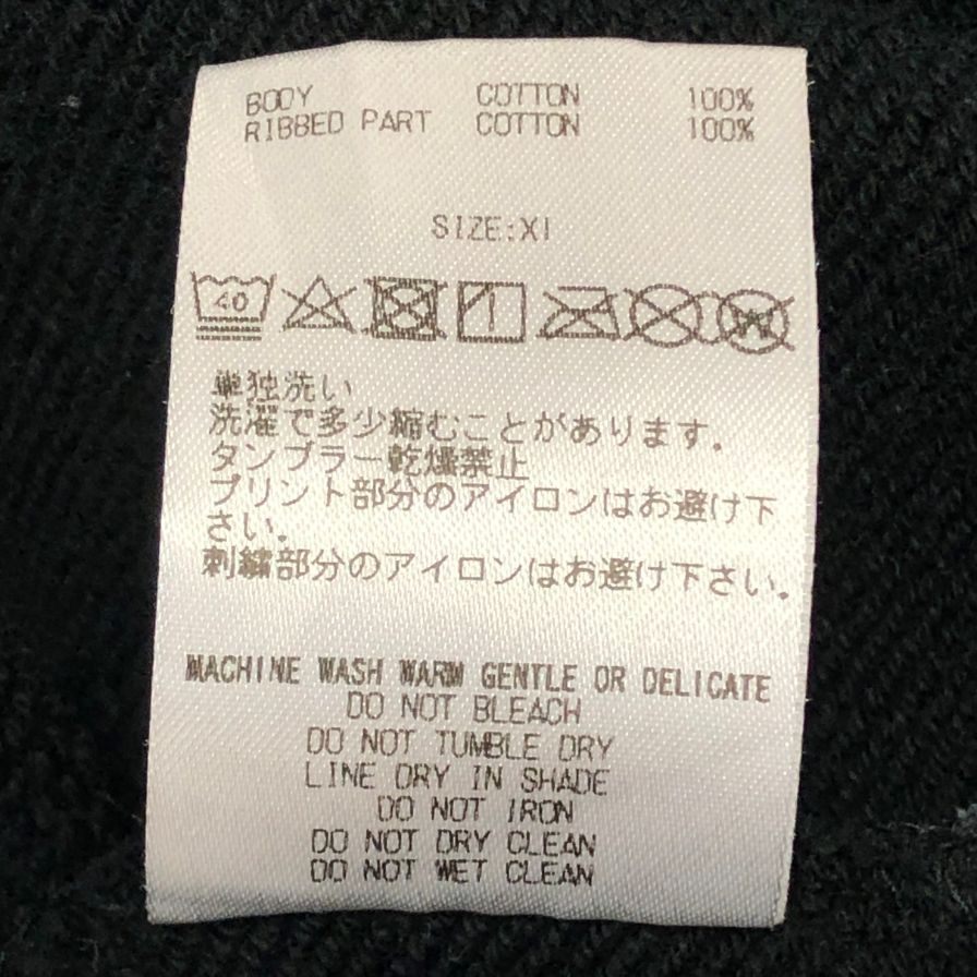 中古◆ゴッドセレクション トリプルエックス スウェット プリントロゴ ブラック GOD SELECTION XXX 【AFB19】