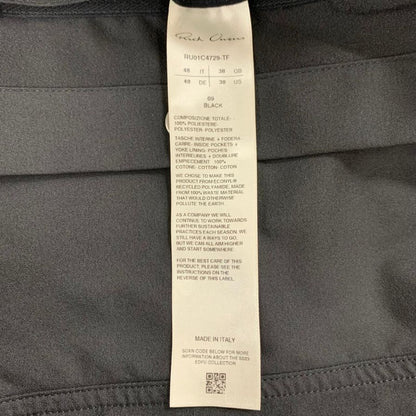 極美品◆リックオウエンス 長袖シャツ ナイロン アウター 23SS RU01C4729-TF ブラック サイズ48 メンズ Rick Owens 【AFA2】