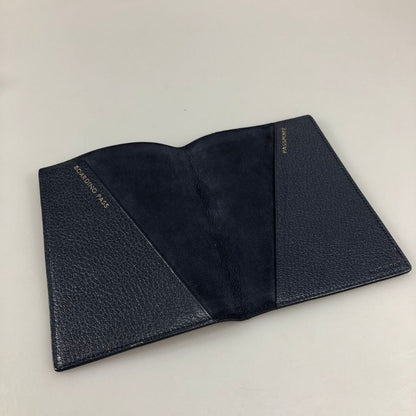 スマイソン パスポートケース レザー ピンク×ネイビー レディース SMYTHSON【AFI12】【中古】