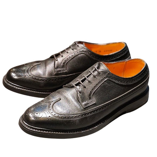 フローシャイム レザーシューズ インペリアル ケンムーア ウイングチップ グレインレザー ブラック メンズ サイズUS9 FLORSHEIM ビジネスシューズ 約27.0cm【LA】【中古】