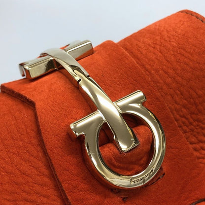 サルヴァトーレ フェラガモ ドライビングシューズ ガンチーニ ローファー レザー オレンジ メンズ サイズ11 Salvatore Ferragamo 約29.0cm【AFC2】