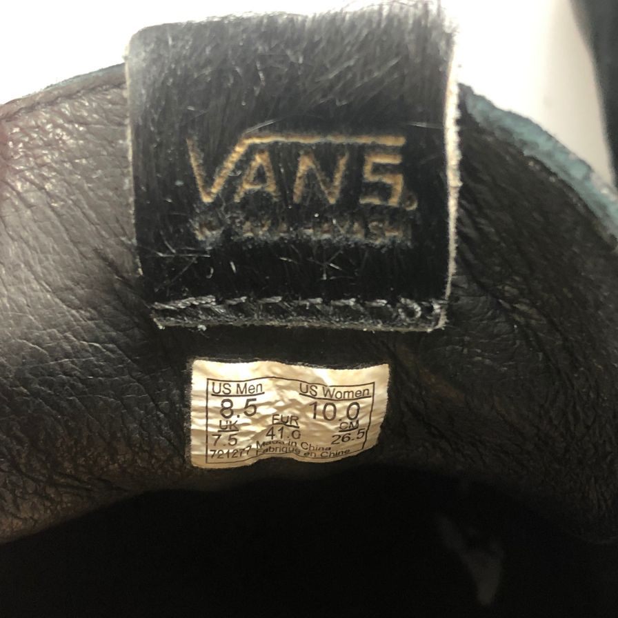 バンズ ボルト タカハヤシ ノマド スエード×ハラコ コンビ チャッカ メンズ サイズUS8.5 ブラック vans vault taka hayashi nomad 約26.5cm【AFD14】