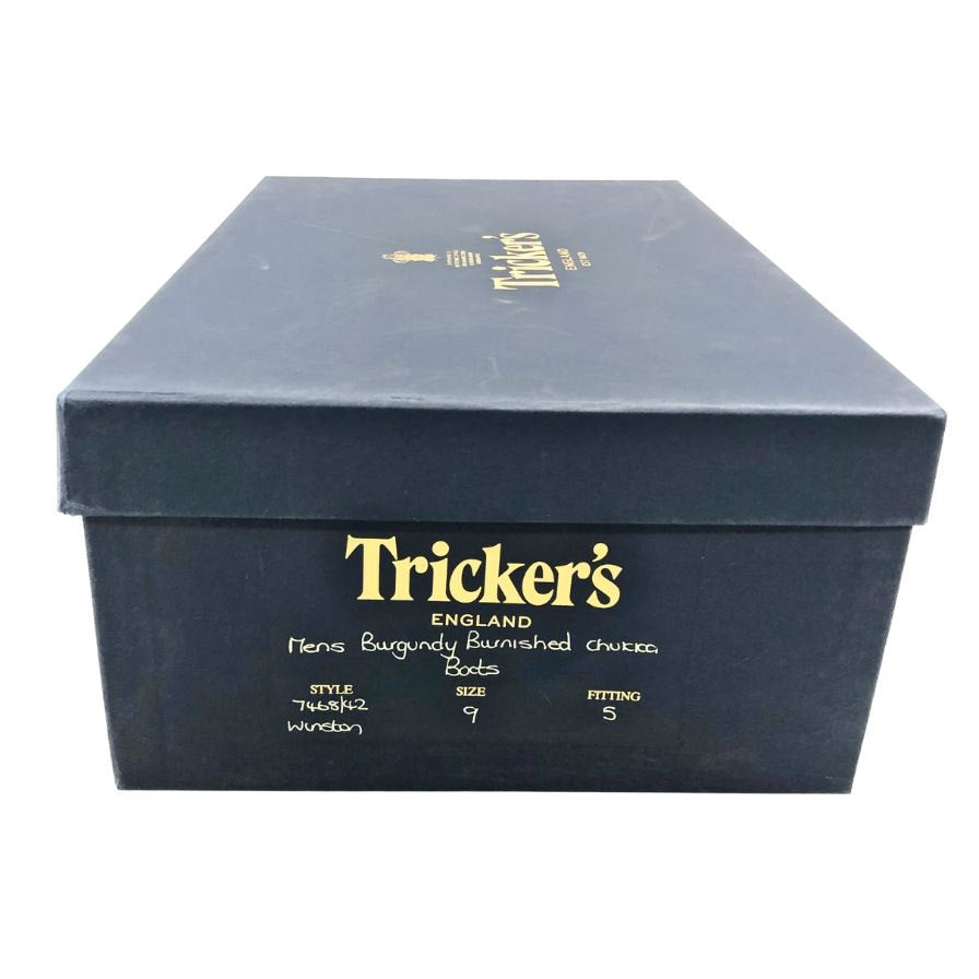トリッカーズ レザー チャッカブーツ ウィンストン 7468 メンズ  サイズUK9  ブラウン Trickers Winston ビジネスシューズ 約27.5cm【LA】【中古】