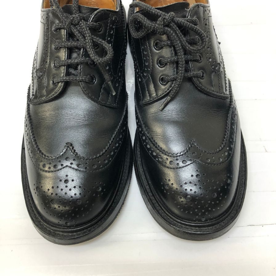 トリッカーズ L5679 アン ウイングチップ カーフ ブラック UK5 レディース Tricker's ANNE 約22.5cm【AFD1】