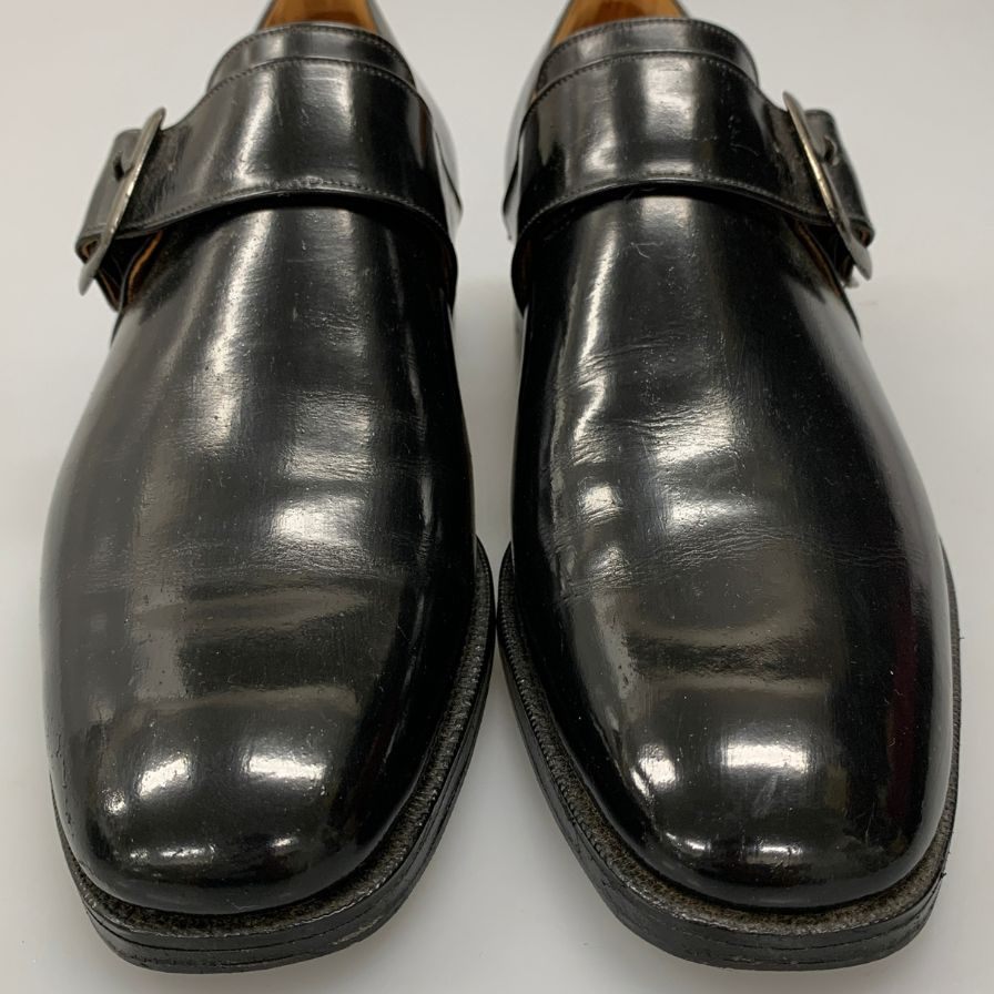 チャーチ レザーシューズ ウェストバリー シングルモンク ストラップ メンズ サイズ8 ブラック CHURCH'S Westbury 約27.0cm【AFC42】