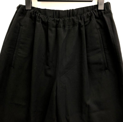 コムデギャルソン レディース クロップドパンツ ウエストゴム RE-P007 AD2019 日本製 サイズXS ブラック COMME des GARCONS 【AFB44】