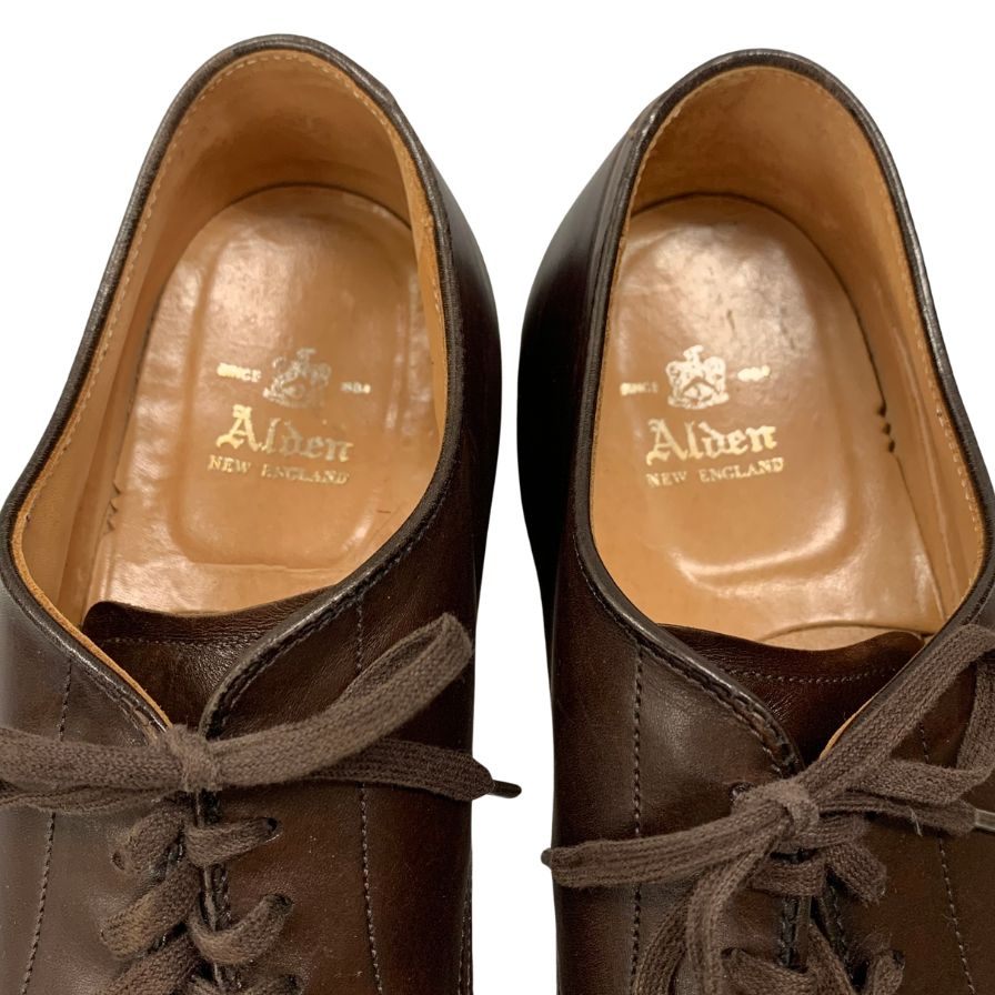 オールデン レザーシューズ 54441 Vチップ カーフ サイズ10.5 ブラウン メンズ ALDEN ビジネスシューズ 約29.0cm【LA】【中古】