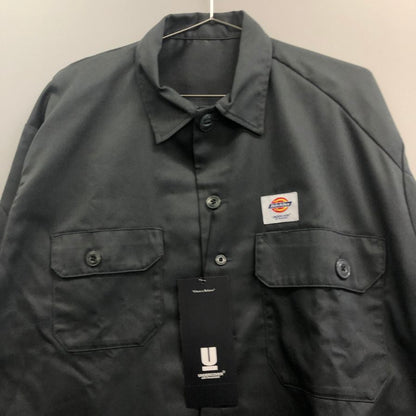 極美品◆アンダーカバー×ディッキーズ UC1F4402 ワークシャツ TCツイル チャコールグレー サイズ4 Dickies UNDERCOVER 【AFB4】