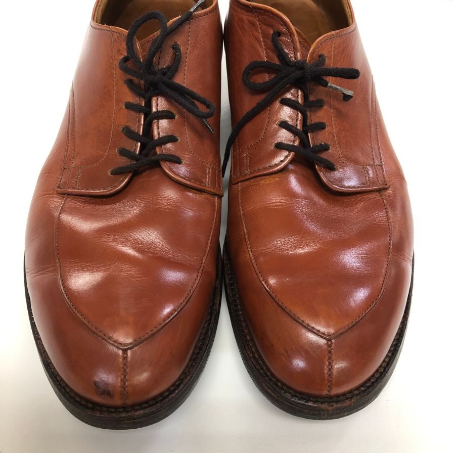 オールデン Vチップ 549 旧ロゴ メンズ サイズUS10C ブラウン ALDEN ビジネスシューズ 約28.0cm【LA】【中古】