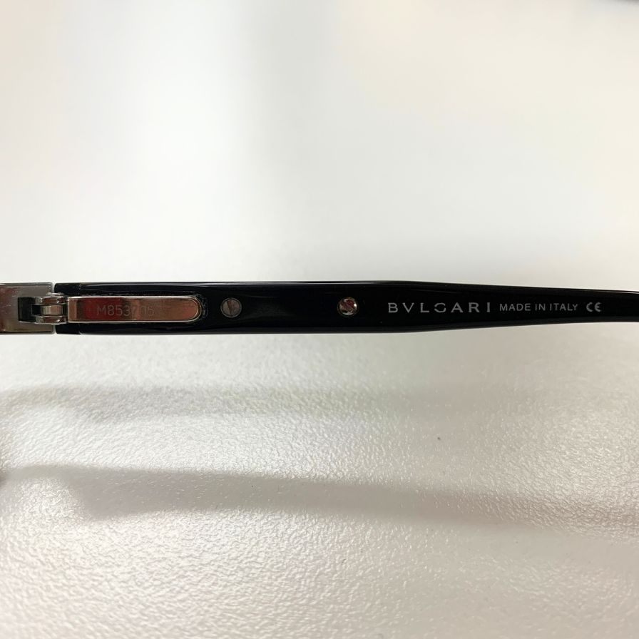 ブルガリ メガネ スチール フレーム 度付き 530104/61 ユニセックス シルバー×ブラック BVLGARI【AFI4】