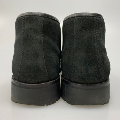グッチ ビット ブーツ スエード ブラック UK9D メンズ イタリア製 GUCCI 約27.5cm【AFD12】