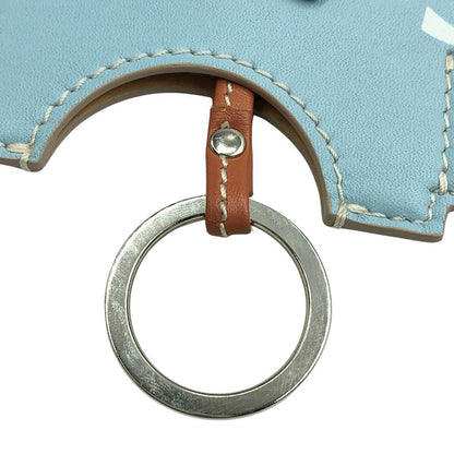 グローブトロッター トラベル チャーム エレファント 水色×黄色 ユニセックス globe-trotter【AFI5】【中古】