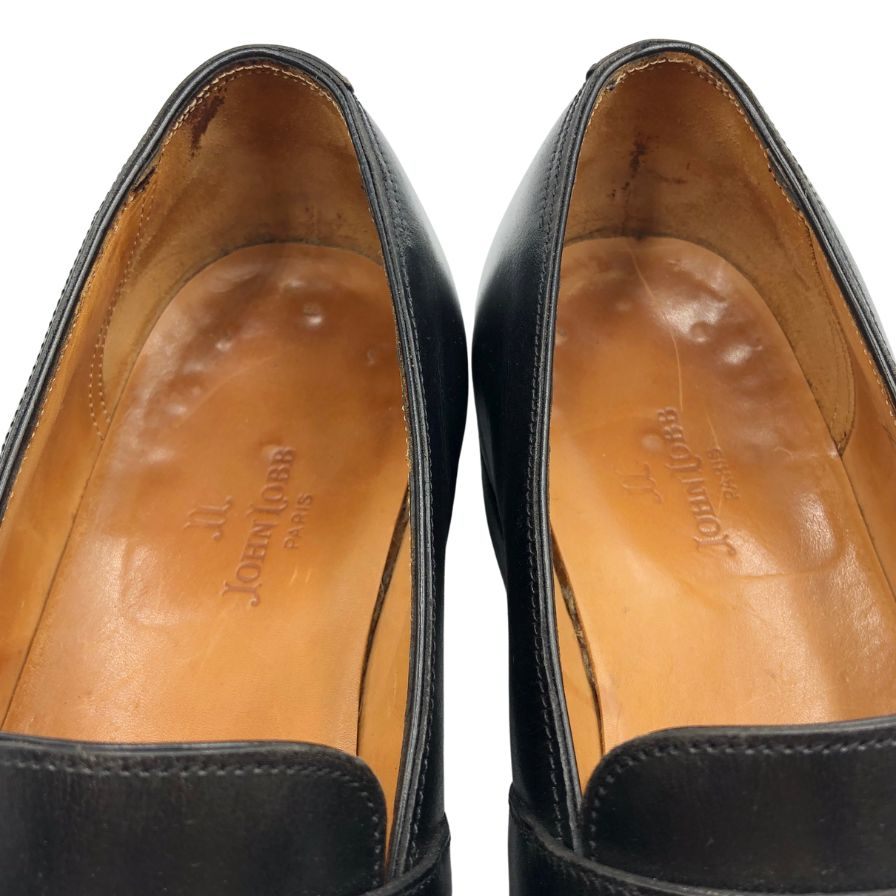 ジョンロブ ローファー モンクストラップ Uチップ メンズ ブラック サイズUK5.5 JOHN LOBB ローファー 約24.0cm【LA】【中古】