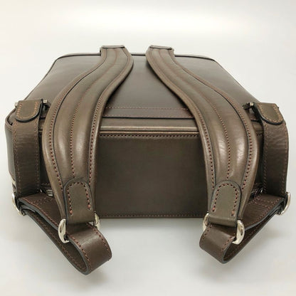 万双 レザーバッグ 双鞣和地 ビジネスリュック ダークブラウン MANSO【AFE6】