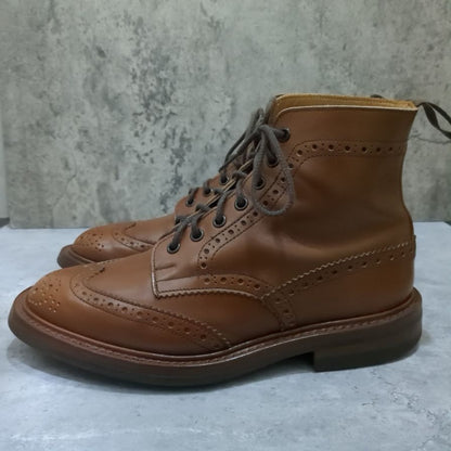 トリッカーズ M2508 カントリーブーツ カーフ メンズ サイズUK7.5 ブラウン Tricker's ブーツ 約26.0cm【LA】【中古】