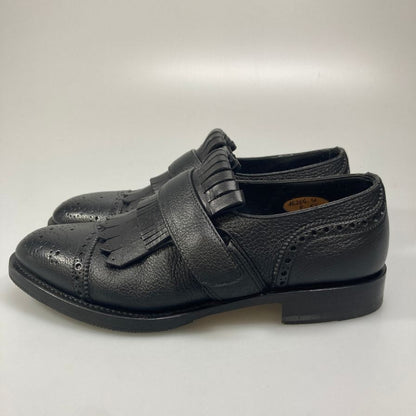 サントーニ レザーシューズ 16264 シングルモンク ブラック サイズUK6.5  Santoni 約25.5cm【AFC16】
