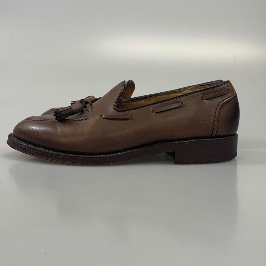 ポロ ラルフローレン レザーシューズ タッセルローファー 日本製 メンズ サイズ26cm ブラウン Polo Ralph Lauren 約26.0cm【AFC6】