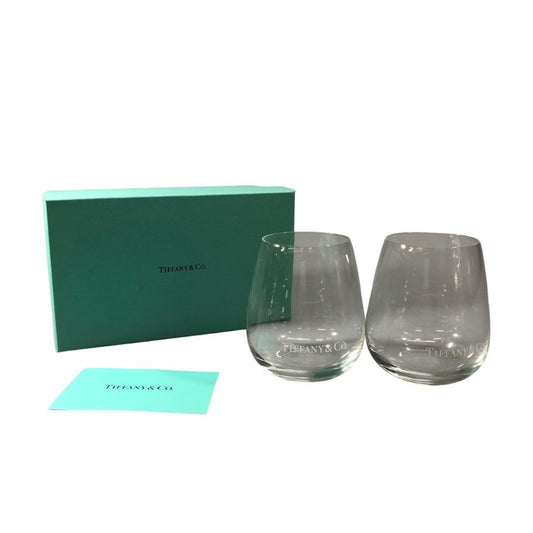 ティファニー クリスタルタンブラー ペアグラス 2客セット TIFFANY&Co【AFI28】【中古】