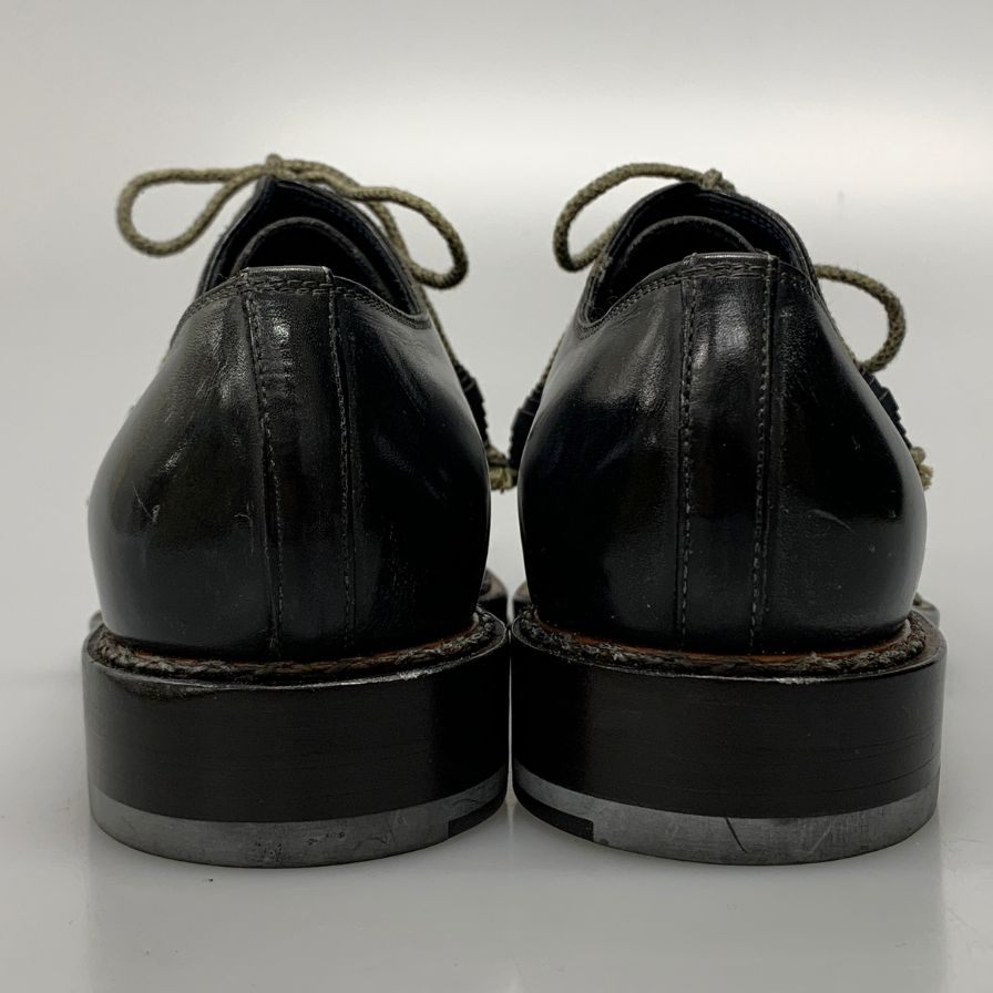 ステファノブランキーニ  レザーシューズ B4263 ホールカット ネイビー サイズUK7.5 メンズ Stefano Branchini 約26.0cm【AFD7】