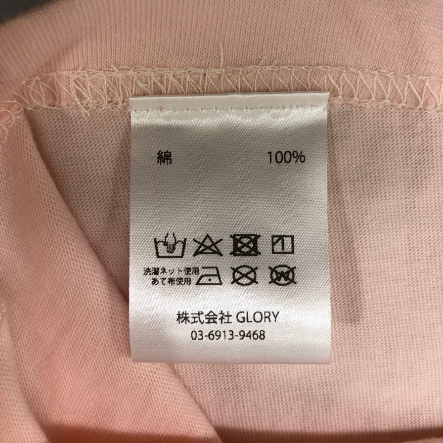 美品◆ユーピーディーティー アンプレセデンティド Tシャツ プリントデザイン ピンク系 サイズ1 メンズ UPD'T UNPRECEDENTED 【AFB39】