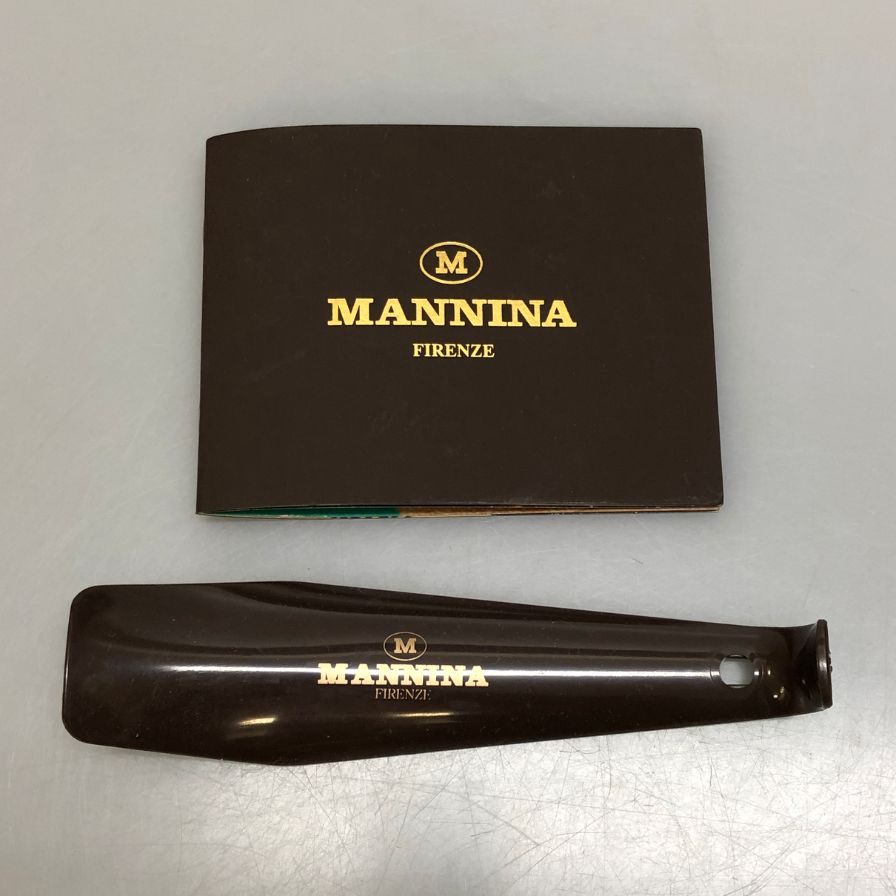 マンニーナ レザーシューズ コンビ オーストリッチ ブラウン×ベージュ メンズ サイズ40 MANNINA 約25.0cm【AFD3】