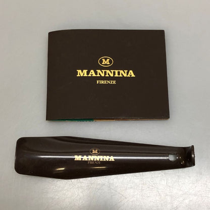 マンニーナ レザーシューズ コンビ オーストリッチ ブラウン×ベージュ メンズ サイズ40 MANNINA 約25.0cm【AFD3】