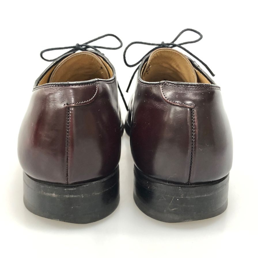 ジョンストン＆マーフィー レザーシューズ プレーントゥ 38878 サイズUS9D ボルドー Johnston and Murphy 約27.0cm【AFC28】