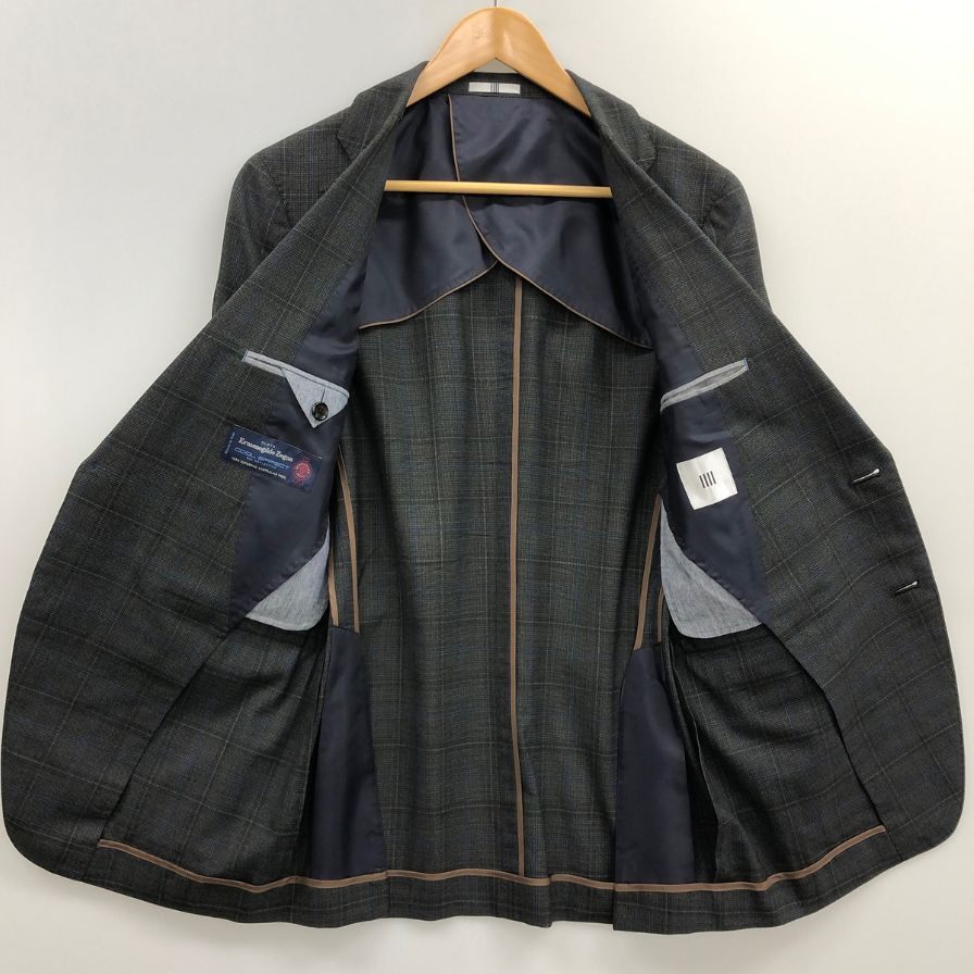 スーツセレクト ウール テーラードジャケット スラックス SLJP1852 セットアップ ダークグレー サイズA5 メンズ SUIT SELECT SETUP【AFA4】
