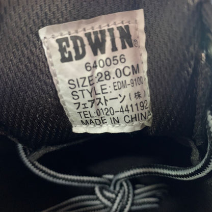 エドウィン レザースニーカー  ブラック メンズ サイズ28 EDWIN 約28.0cm【PTM】