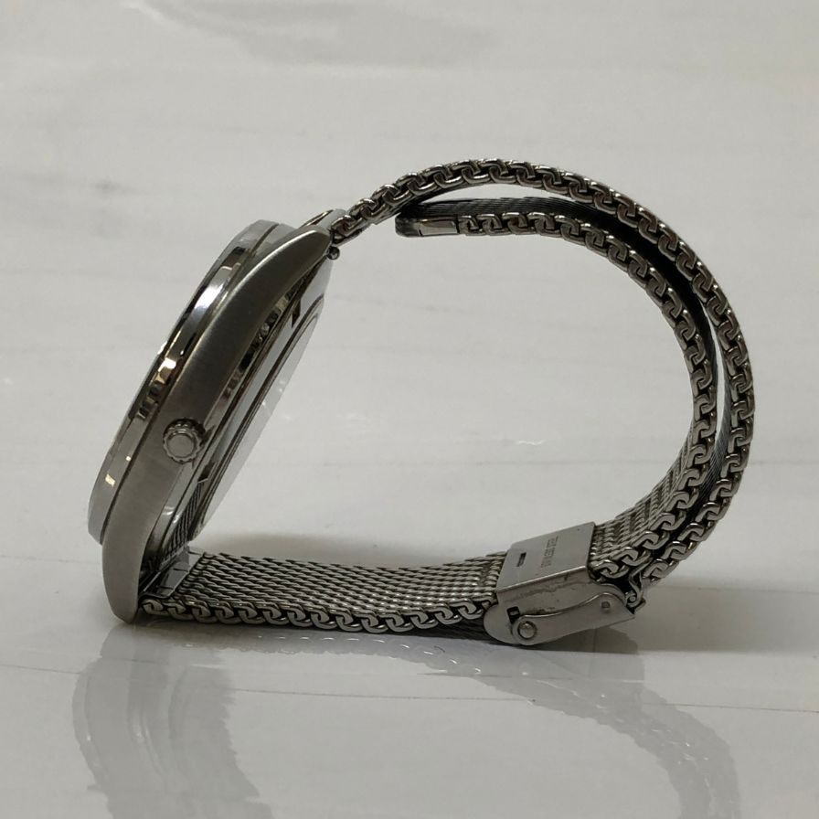 ベーリング 腕時計 自動巻き 裏スケルトン 16243-077 メンズ シルバー BERING【AFI23】