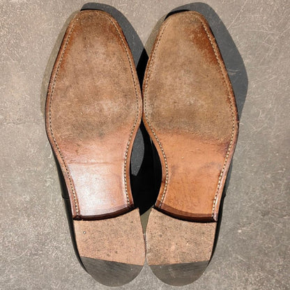 クロケット&ジョーンズ レザーシューズ ストレートチップ オードリー 377ラスト メンズ 6.5E ブラック系 29447 CROCKETT&JONES AUDLEY ビジネスシューズ 約25.0cm【LA】【中古】