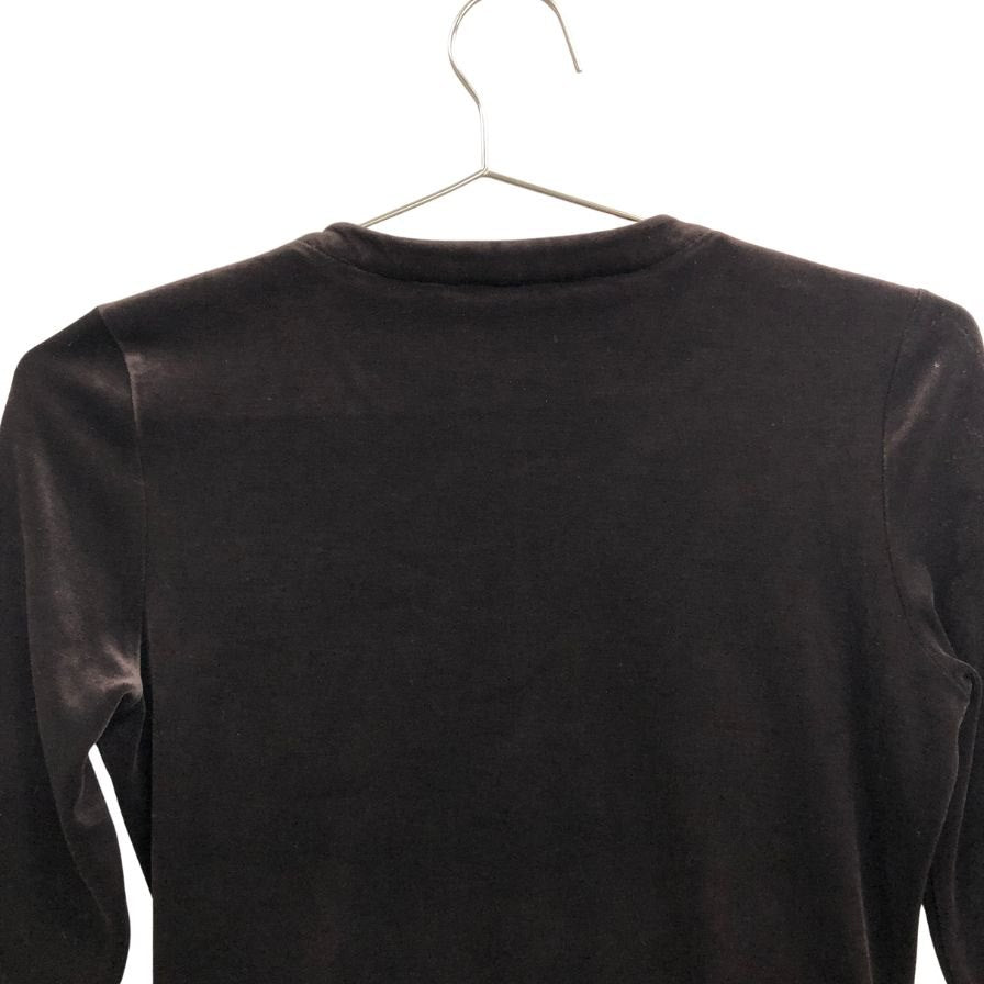 美品◆フォクシー ニューヨーク トップス  ストレッチベロア 23377 レディース サイズF ブラウン FOXEY NEW YORK 【AFB46】