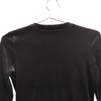 美品◆フォクシー ニューヨーク トップス  ストレッチベロア 23377 レディース サイズF ブラウン FOXEY NEW YORK 【AFB46】