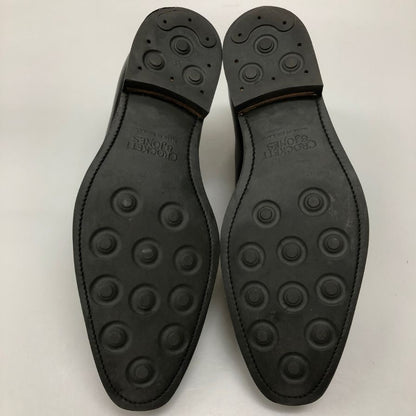クロケット&ジョーンズ レザーシューズ ALEX プレーントゥ サイズ8 メンズ ブラック CROCKETT&JONES ビジネスシューズ 約26.5cm【LA】【中古】
