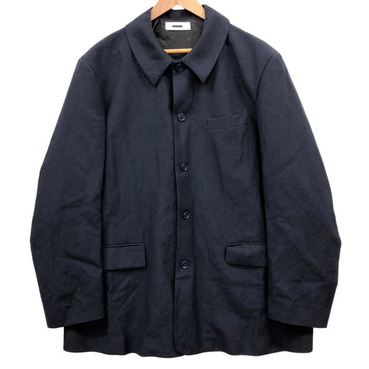 美品◆リバーバレイト ジャケット カバーオール ウールリネン ネイビー サイズ38 REVERBERATE 【AFB10】