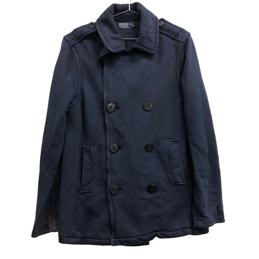 中古◆ポロ ラルフローレン ピーコート ニット ネイビー メンズ サイズL Polo Ralph Lauren 【AFA12】