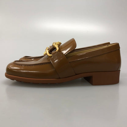 ボッテガヴェネタ ローファー ムッシュ モカシン ブラウン系 レディース サイズ35.5 Bottega Veneta 約22.0cm【AFD12】