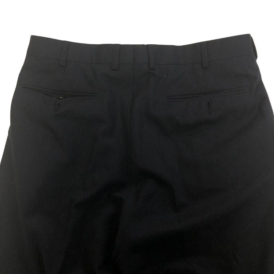 エルメネジルド ゼニア 100％ウール スラックス ネイビー サイズ 48 Ermenegildo Zegna 【AFB15】