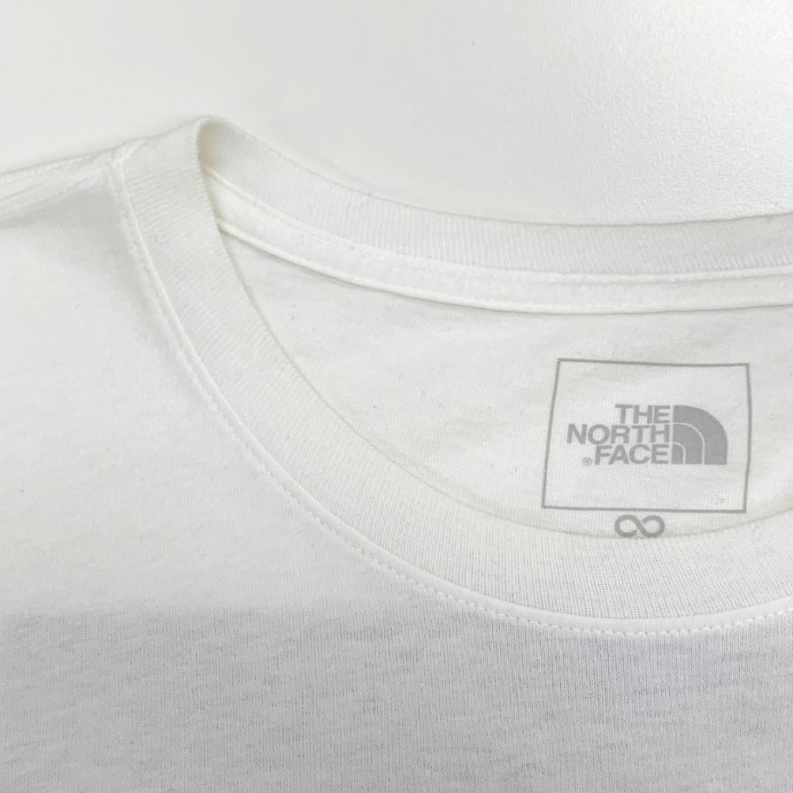 美品◆ノースフェイス スクエアロゴ バックプリント ロングスリーブ Tシャツ  NF0A811N THE NORTH FACE 【AFB14】